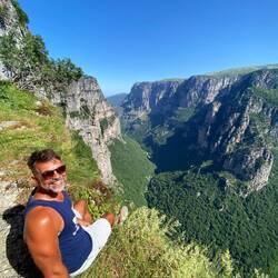 Blick in die Vikos-Schlucht 🏞️☺️