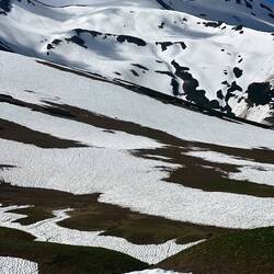 Snow fields at Zagari pass