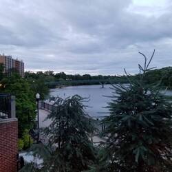 View from the hotel's back terrace.