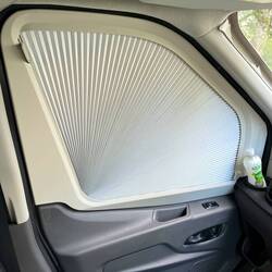 Blackout shades on side windows