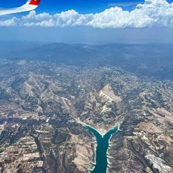 Kouris Damm, dort sind wir in der zweiten Woche täglich vorbeigefahren