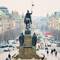 Statue of Saint Wenceslas, patron of the Czech Nation and who was the Duke of Bohemia