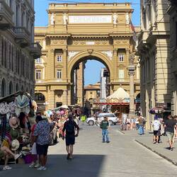 Gate on the Piazza della Repubblica