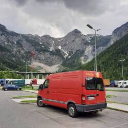 1.Halt in Österreich nach 1,1/2 h Stau vor 4Tunneln
