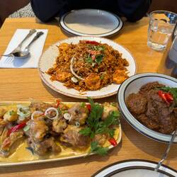 Malaysian meal for dinner