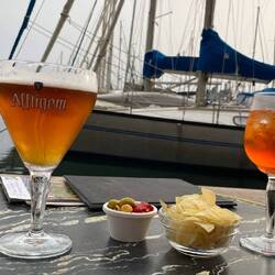 Die Abschlussgetränke vor der Überfahrt nach Mallorca