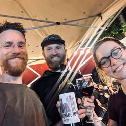 Selfie with André and Maryse from Luxembourg who I will cross Turkmenistan with.