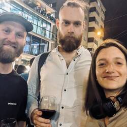 Selfie with Aaron and Nina.