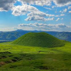 Ein form vollendeter Vulkankegel.