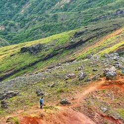 Auf geht's zur Vulkanwanderung.
