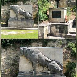 Unterwegs das Löwendenkmal
