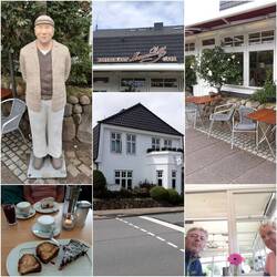 Stärkung im Kampener Kult-Cafe "Manne Pahl"...