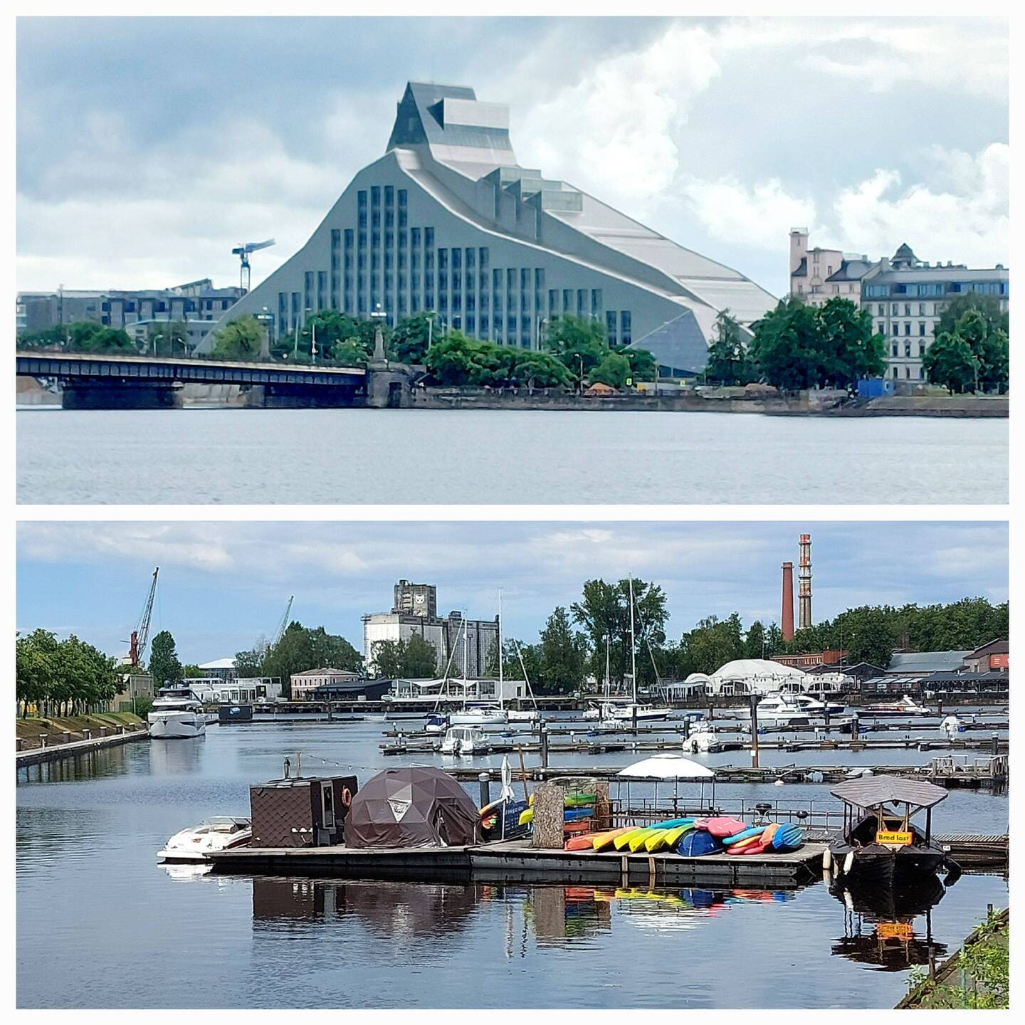 River Daugava; National Library of Latvia / The port area