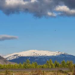 Mit Blick auf den verschneiten Hekla einschlafen hat auch was...