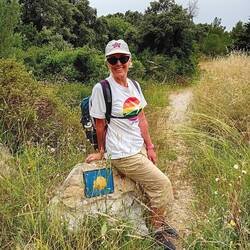 The first real Camino milestone we've seen on this walk