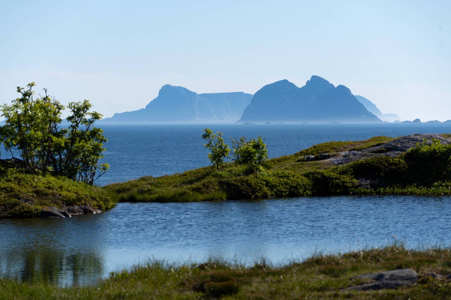 Ausblick von Å Richtung Sørland