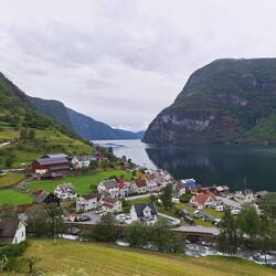 Undredal - can you spot the camping? Does the village name remind you of a place in a popular film?