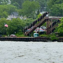 Passenger train at the station