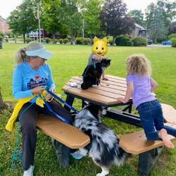 Luna was popular with the local kids