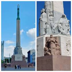 The Freedom Monument; Honours soldiers killed in the Latvian War of Independence