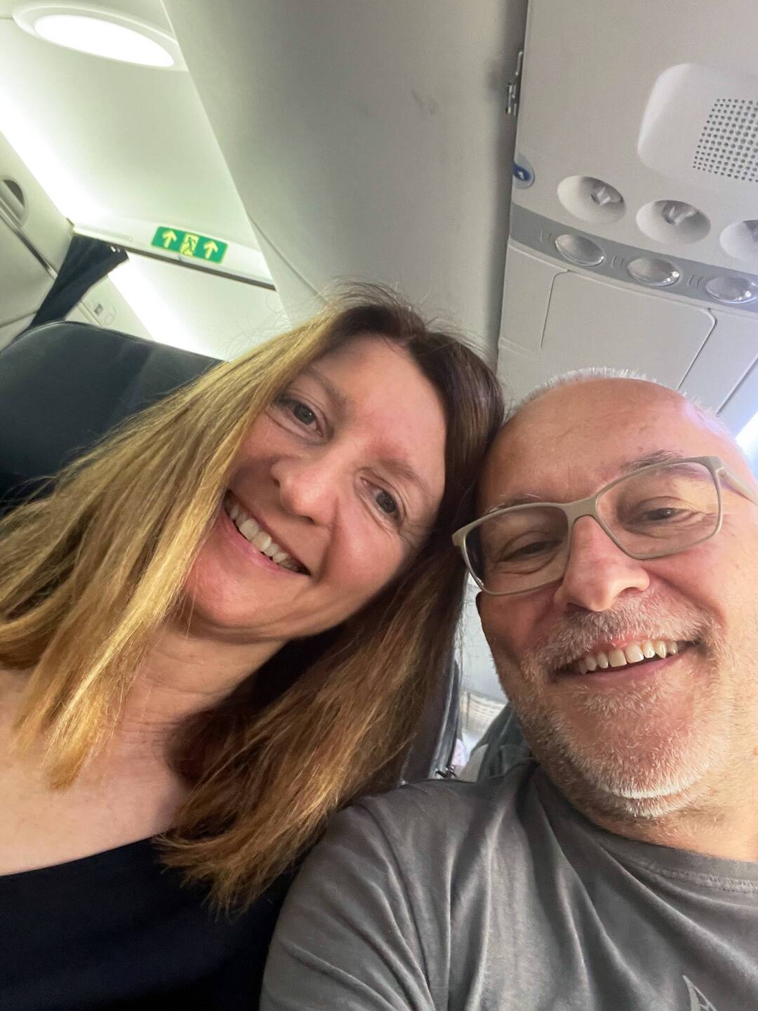 Reihe 3, na zwei Reihe witer vorne und mir wered d'Pilote gsi