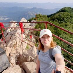 War so happy als ich endlich am Gipfel ankam 🥹