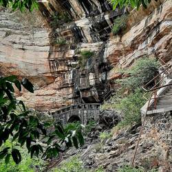 Die Luya Waterfalls hatte ich mir ein bisschen lebendiger vorgestellt 🥲