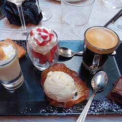 Café gourmand at Le Montis in Montpellier