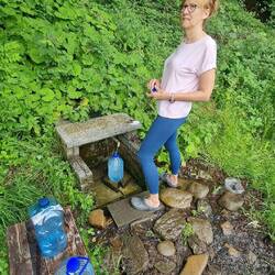 Erst nochmal 3 Fünfliter-Flaschen gefüllt