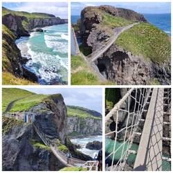 Rope Bridge, oder Carrick-a- Rede. Spektakulär und ein Tourispot 🙄