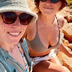 Genießen Hitze bei Kaltgetränk