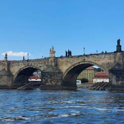 Charles Bridge 516mtrs long, 10mtrs wide and 13mtrs high, and has 31 baroque statues on it