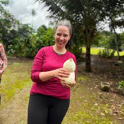 Ein Teil der geschälten Wurzel