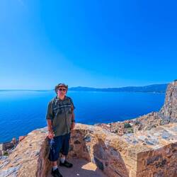 En montant vers la citadelle de Monemvesia.