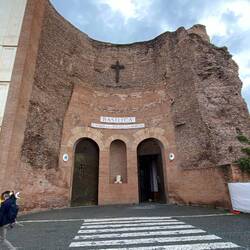 Basilica of Saint Mary of the Angels and Martyrs from the outside