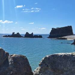 Ende der Morgat-Bucht, die Spitze von Kador