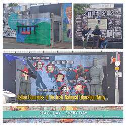 Peace Walls in Belfast. Schrecklich, dass die Tore ggf. immernoch mal wieder geschlossen werden.