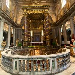 Inside the church