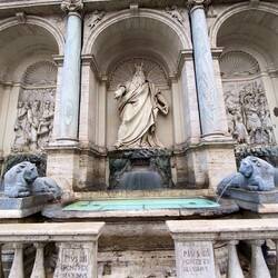 Fountain of Moses near our hotel