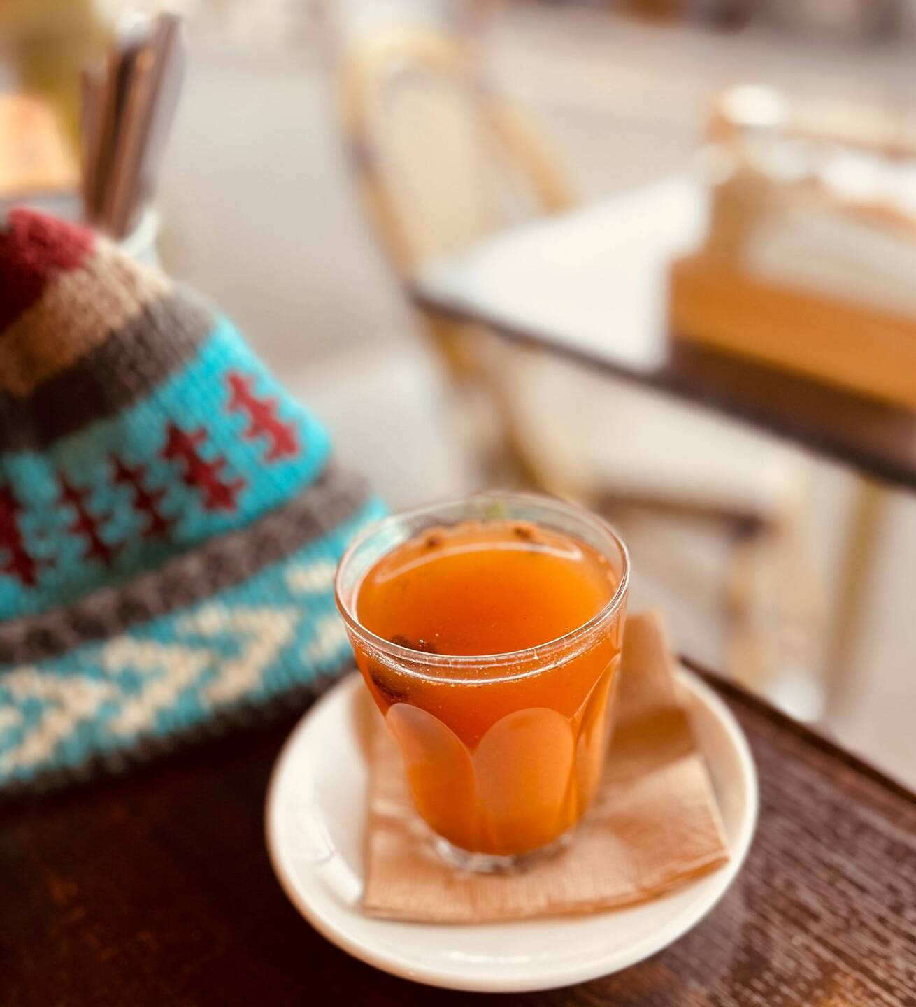 Delicious warm apple 🍏 juice
