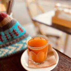 Delicious warm apple 🍏 juice