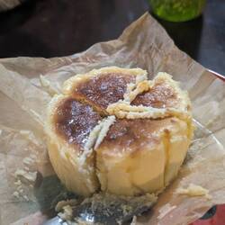 First taste of Durian... but in a cheesecake. Never tasted anything like it, undecided if I like it