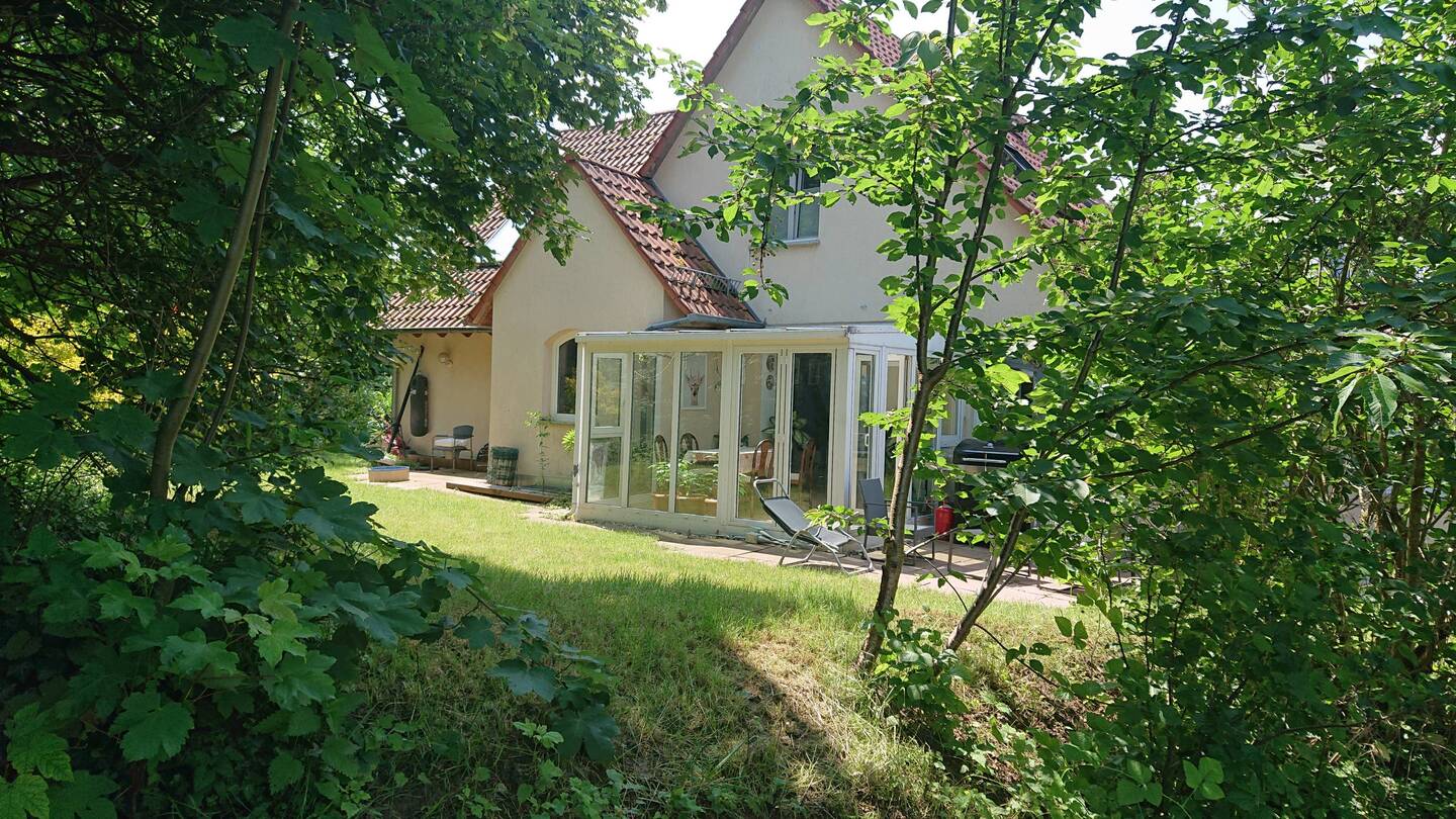 Daniel's house from the orchard