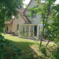 Daniel's house from the orchard