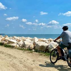 Direkt am Meer geradelt