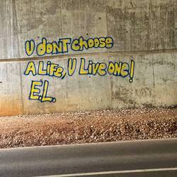 Graffiti under an overpass