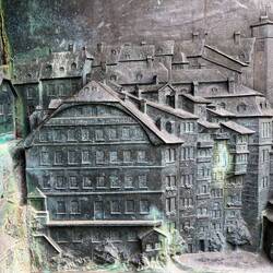 Detail of a metal 'picture' of the skyline