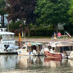 View from the one lane bridge