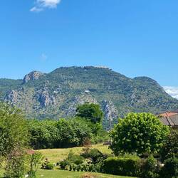 Monastery of Monte Cassino on top of the hill