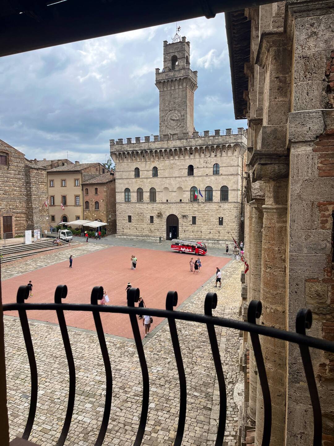 View from my LR window of the Grand piazza
